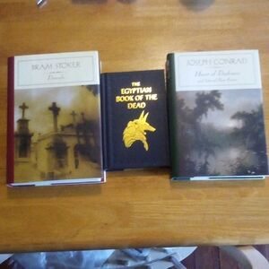 Dracula, Book Of The Dead, Heart Of Darkness 3 Book Bundle Hardcopy EUC